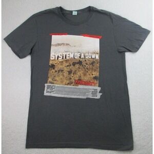 System of a Down Toxicity T Shirt Mens Size Large 2001 Rock Band Merch‎ Gray L